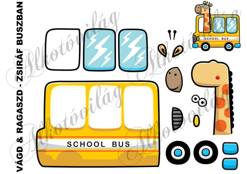 Vágd és ragaszd- ZSIRÁF BUSZBAN