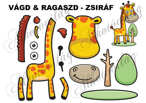 Vágd és ragaszd- ZSIRÁF