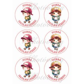 Hurrá iskolás leszek 8,5 cm-es körök kisfiúkkal 2