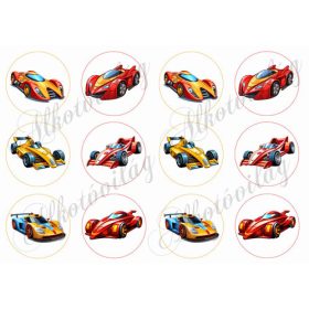 Versenyautók 6 cm-es körökben