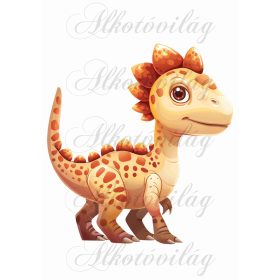 Párnablokk - vászontáska blokk - Barna dinoszaurusz