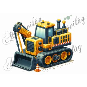 Párnablokk - vászontáska blokk - Munkagép