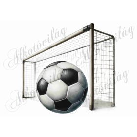   Párnablokk - vászontáska blokk - Focikapuval és labdával- kb. 21 x 19 cm