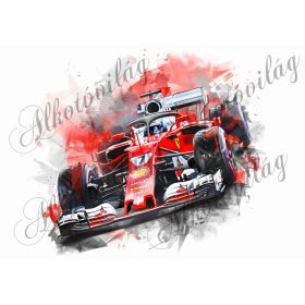 Párnablokk - vászontáska blokk - Piros versenyautó