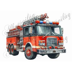 Párnablokk - vászontáska blokk - Tűzoltóautó 2