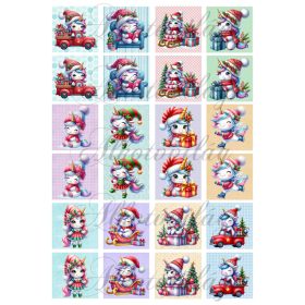 Karácsonyi unikornisos memóriakártya