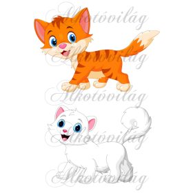 Vörös és fehér cica - MESESZEREPLŐK