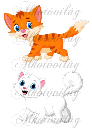 Vörös és fehér cica - MESESZEREPLŐK