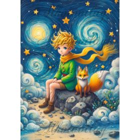   Kis Herceg a rókával - PÁRNABLOKK, VÁSZONTÁSKA BLOKK, PATCHWORK BLOKK, UZSONNÁSTASAK BLOKK