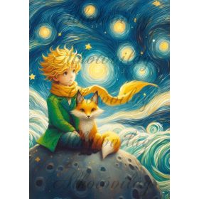   Kis Herceg a rókával 2 - PÁRNABLOKK, VÁSZONTÁSKA BLOKK, PATCHWORK BLOKK, UZSONNÁSTASAK BLOKK