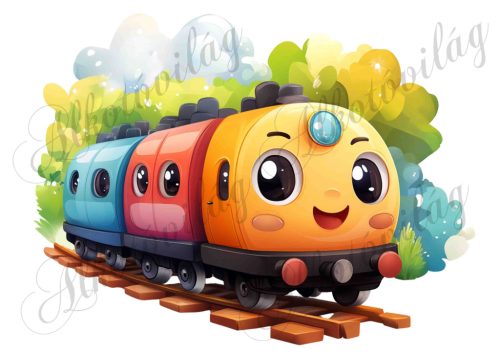 Mosolygós vonat vidám kocsikkal - PÁRNABLOKK, VÁSZONTÁSKA BLOKK, PATCHWORK BLOKK, UZSONNÁSTASAK BLOKK