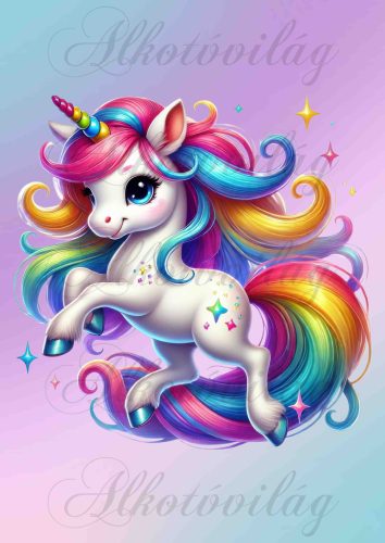 Unikornis színesben 3 - PÁRNABLOKK, VÁSZONTÁSKA BLOKK, PATCHWORK BLOKK, UZSONNÁSTASAK BLOKK