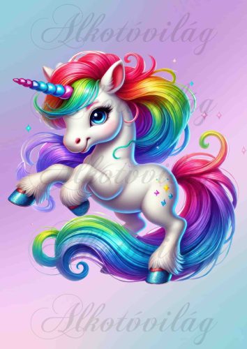 Unikornis színesben 9 - PÁRNABLOKK, VÁSZONTÁSKA BLOKK, PATCHWORK BLOKK, UZSONNÁSTASAK BLOKK