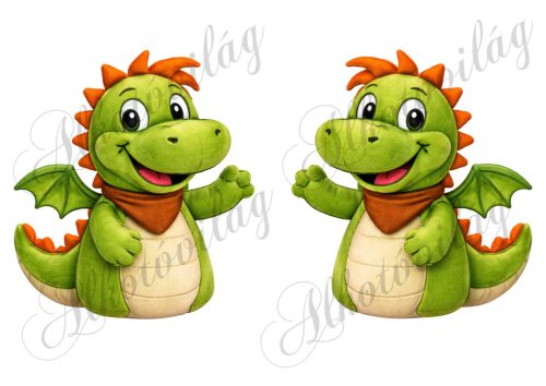 Süsü barátja plüss hatással, cuki sárkány 14,5 x 13 cm