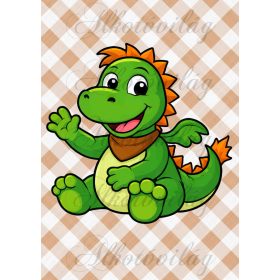   Süsü barátja, cuki sárkány - PÁRNABLOKK, VÁSZONTÁSKA BLOKK, PATCHWORK BLOKK, UZSONNÁSTASAK BLOKK