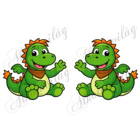 Süsü barátja, cuki sárkány 13,5 x 13 cm