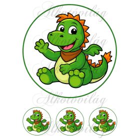   Süsü barátja, cuki sárkány 20 és 6 cm átmérőjű körökben