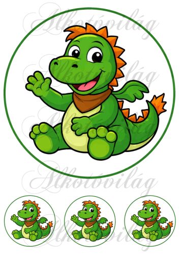 Süsü barátja, cuki sárkány 20 és 6 cm átmérőjű körökben