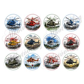 6 cm átmérőjű körök - JÁRMŰVEK - HELIKOPTER
