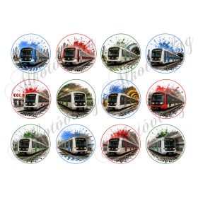 6 cm átmérőjű körök - JÁRMŰVEK - METRÓ