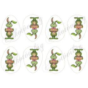 GRINCSNYUSZ 9 cm-es tojásokon