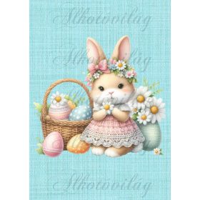   Cuki nyuszi szövet háttérrel 2- PÁRNABLOKK, TÁSKABLOKK, TAKARÓBLOKK, UZSONNÁS TASAK BLOKK, PATCHWORK BLOKK