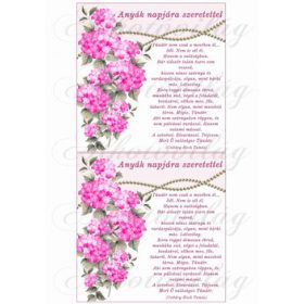 Anyák napjára hortenziával, idézettel