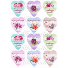 Elmosott szívek anyák napjára kicsiben