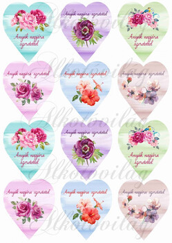 Elmosott szívek anyák napjára kicsiben