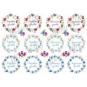 Koszorúk feliratokkal vegyesen anyák napjára