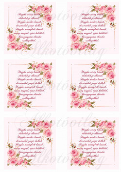 Anyáknapi rózsás négyzetek