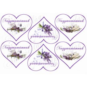 Levendulás szívek anyák napjára - NAGYMAMÁMNAK