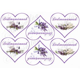 Levendulás szívek anyák napjára- DÉDIMAMÁMNAK