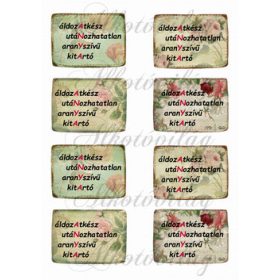 ANYA felirat vintage kártyákon