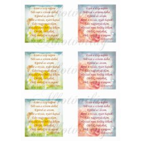 Ezen a szép napon... dézet virágos alapokon négyzetekben