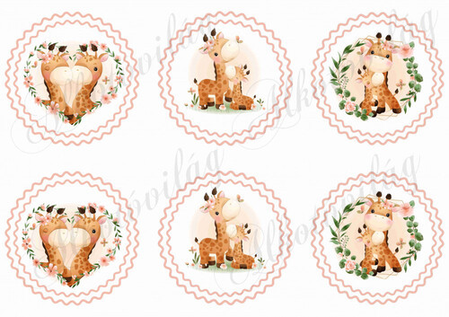 Tündéri zsiráfok anyák napjára