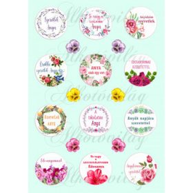 Anyák napi körök feliratokkal