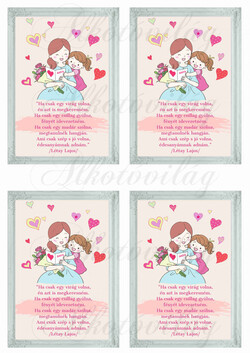 Kedves anyák napi kép keretben idézettel