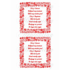 Anyák napi idézet kalocsai keretben