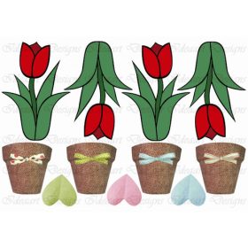 Tulipánok cseréppel
