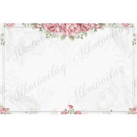   Fotóháttér shabby chic stílusban rózsákkal termékfotózáshoz