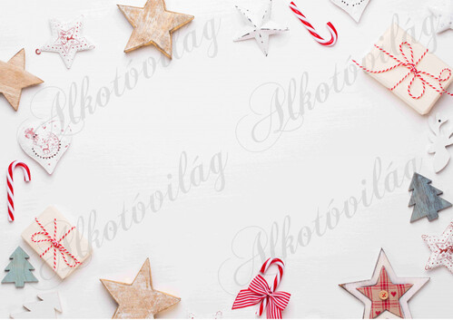 Fotóháttér  termékfotózáshoz - Csillagok, szívek, cukorkabotok