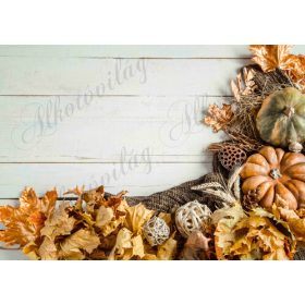 Fotóháttér  termékfotózáshoz - Dekoráció tökökkel