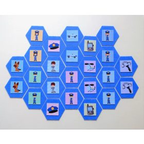 Memóriakártya hexagon alapon