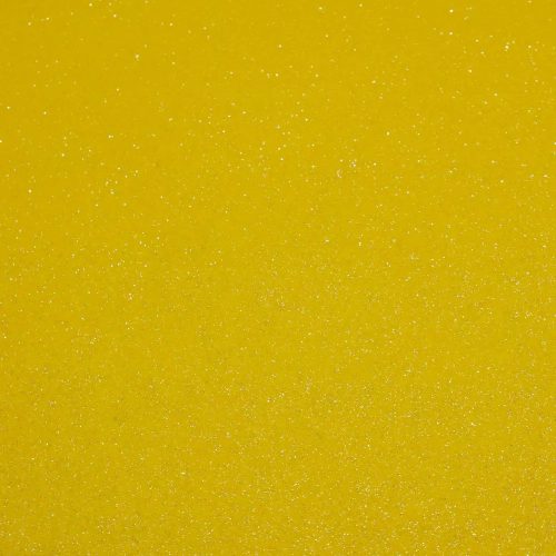 Csillámos filc anyag - 20x30 cm - CITROMSÁRGA