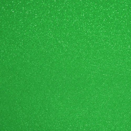 Csillámos filc anyag - 20x30 cm - KÖZÉPZÖLD