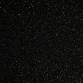 Csillámos filc anyag - 20x30 cm - FEKETE