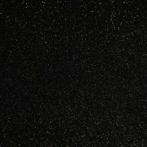 Csillámos filc anyag - 20x30 cm - FEKETE