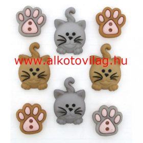 Dress it up gomb - CICÁK TAPPANCSOKKAL