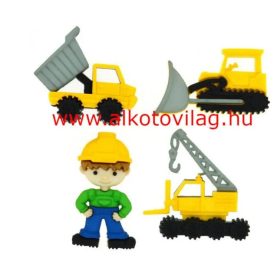 Dress it up gomb - ÉPÍTŐMUNKÁS MUNKAGÉPEKKEL